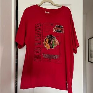 90s vintage NHL Chicago blackhawks hockey